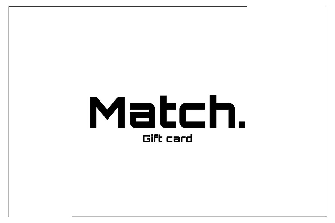 Match. Gift card
